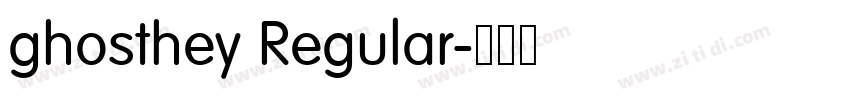 ghosthey Regular字体转换